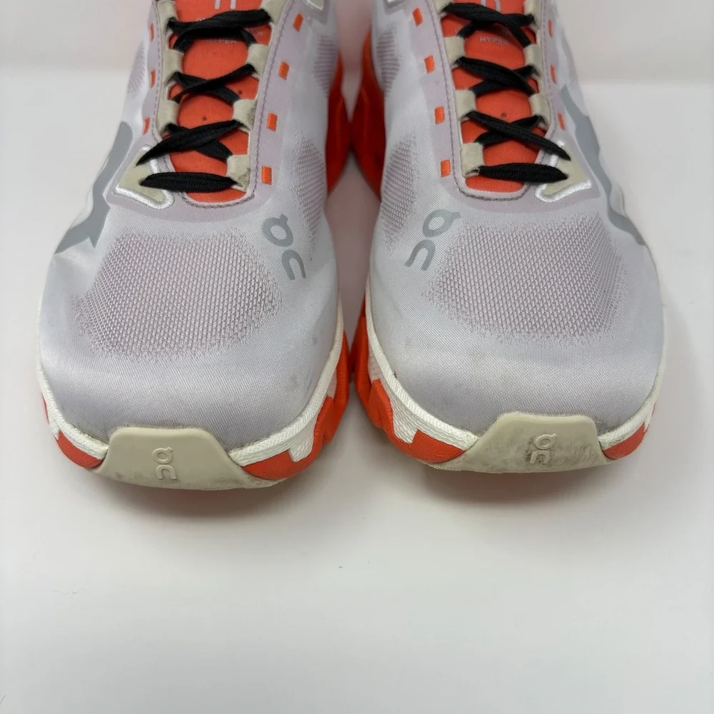 On Cloudmonster Hyper Men's Size 12 Orange White Running Shoes (3ME10131906)